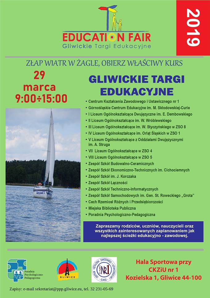 Zapraszamy do udziału w Targach Edukacyjnych Education Fair 2019r.