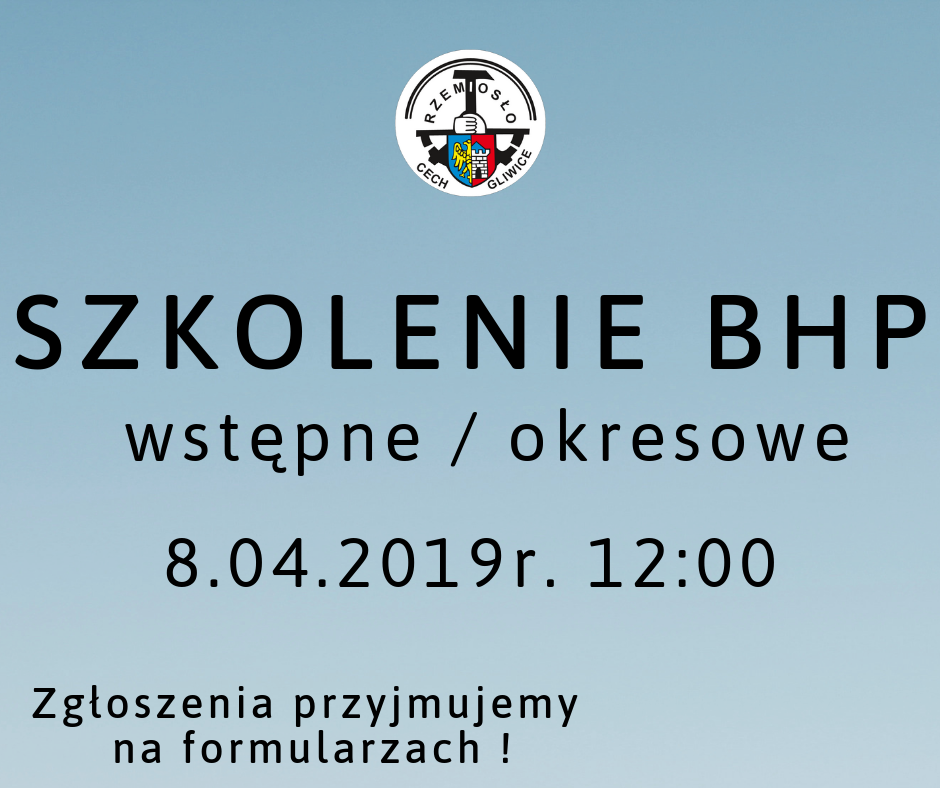 Szkolenie BHP 8.04.2019r.
