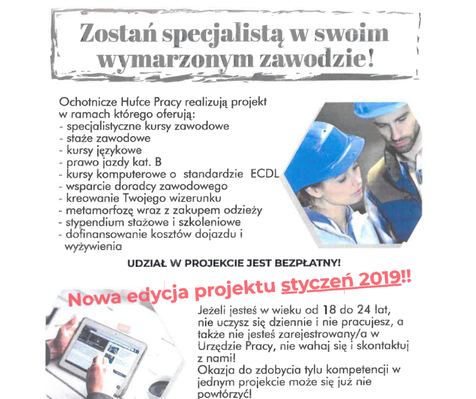Zostań specjalistą w swoim wymarzonym zawodzie ! 