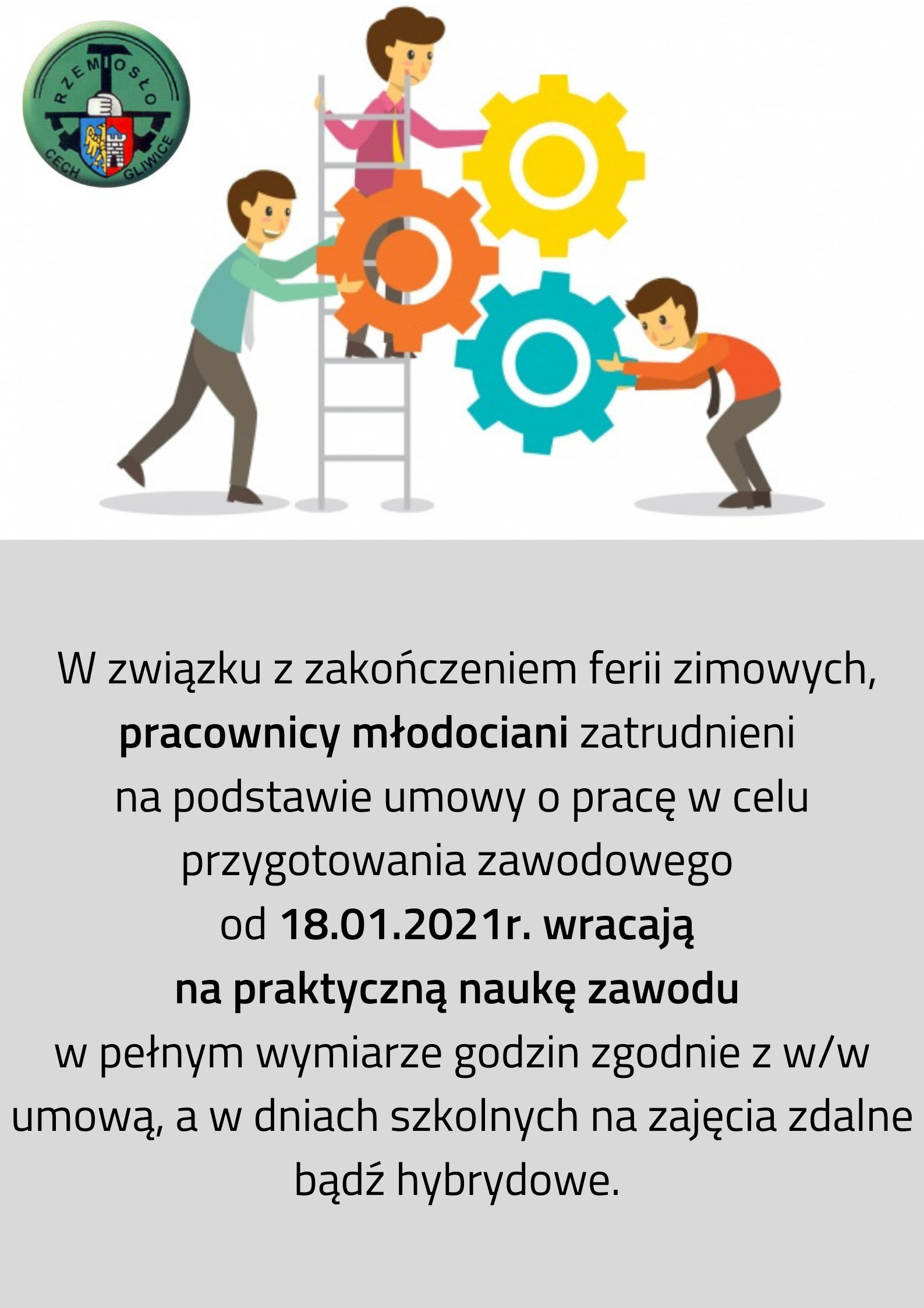 Powrót uczniów na praktyczną naukę zawodu!