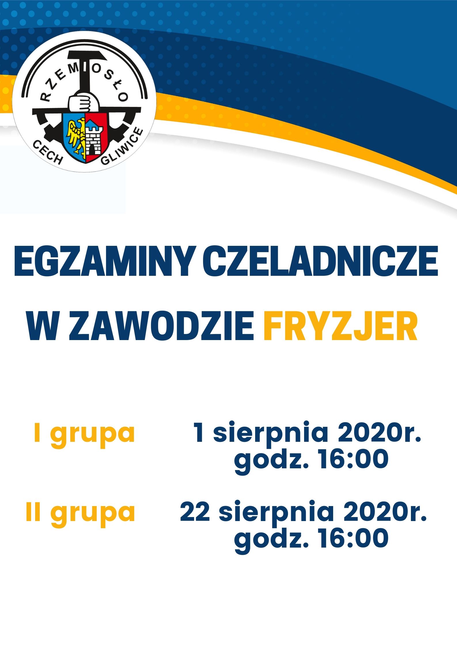 Egzaminy czeladnicze w zawodzie fryzjer ! 