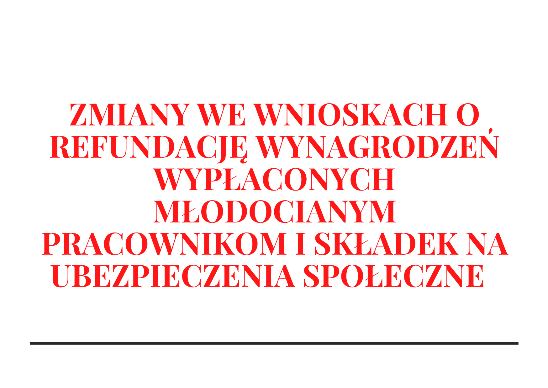 Zmiany we wnioskach finansowych !