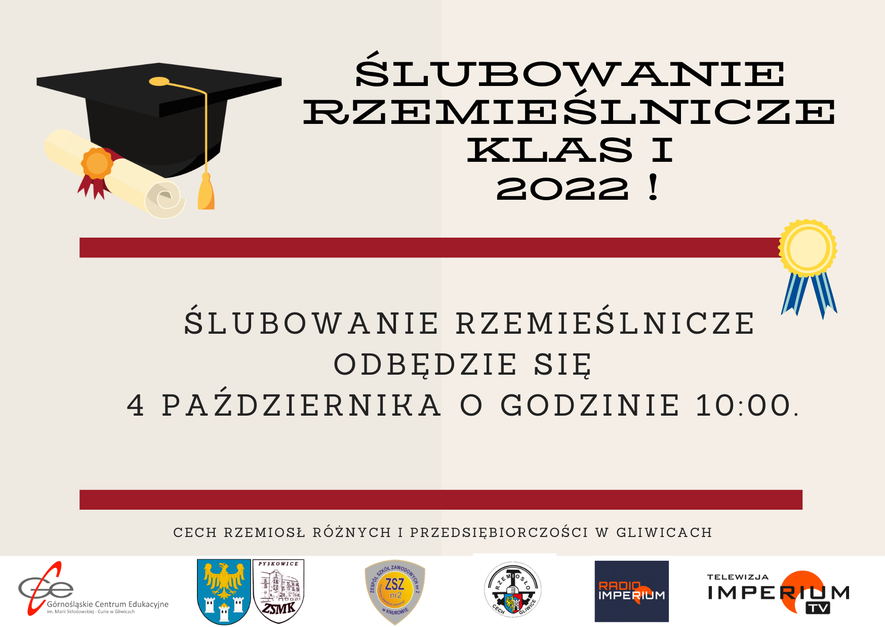 Ślubowanie rzemieślnicze klas I - 2022r. 