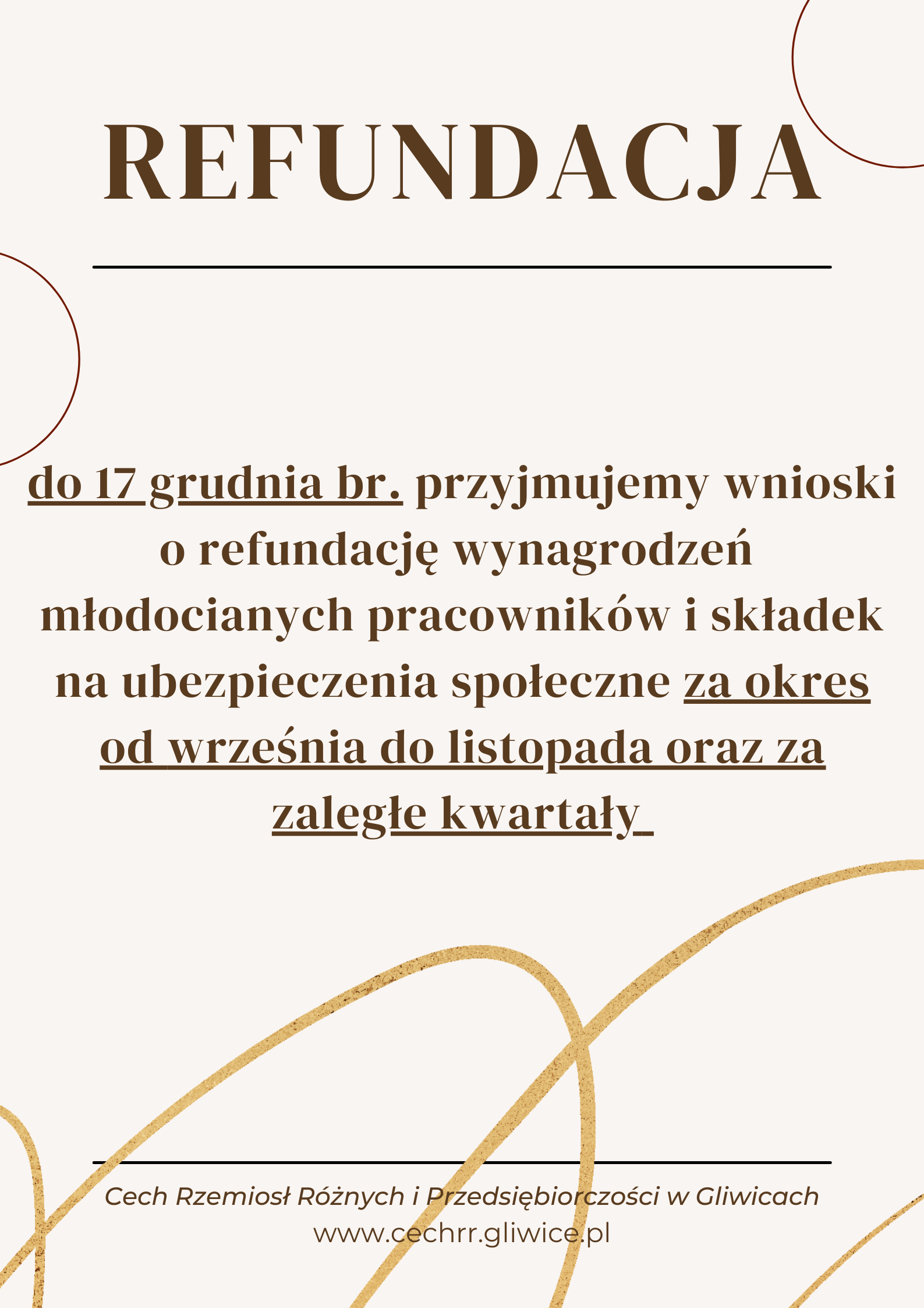 Refundacja - przyjmowanie wniosków do 17 grudnia br.!