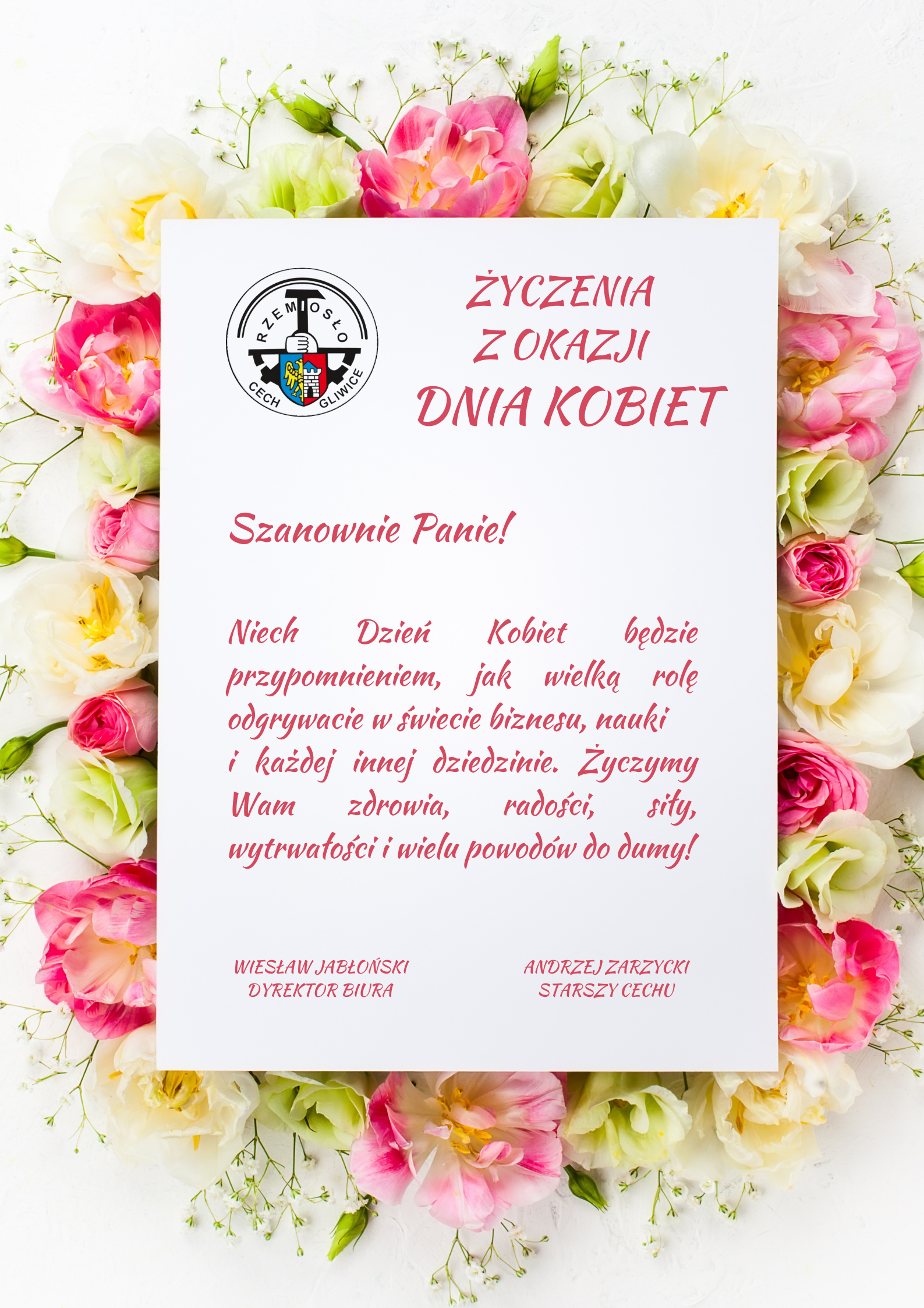 Życzenia z okazji Dnia Kobiet 