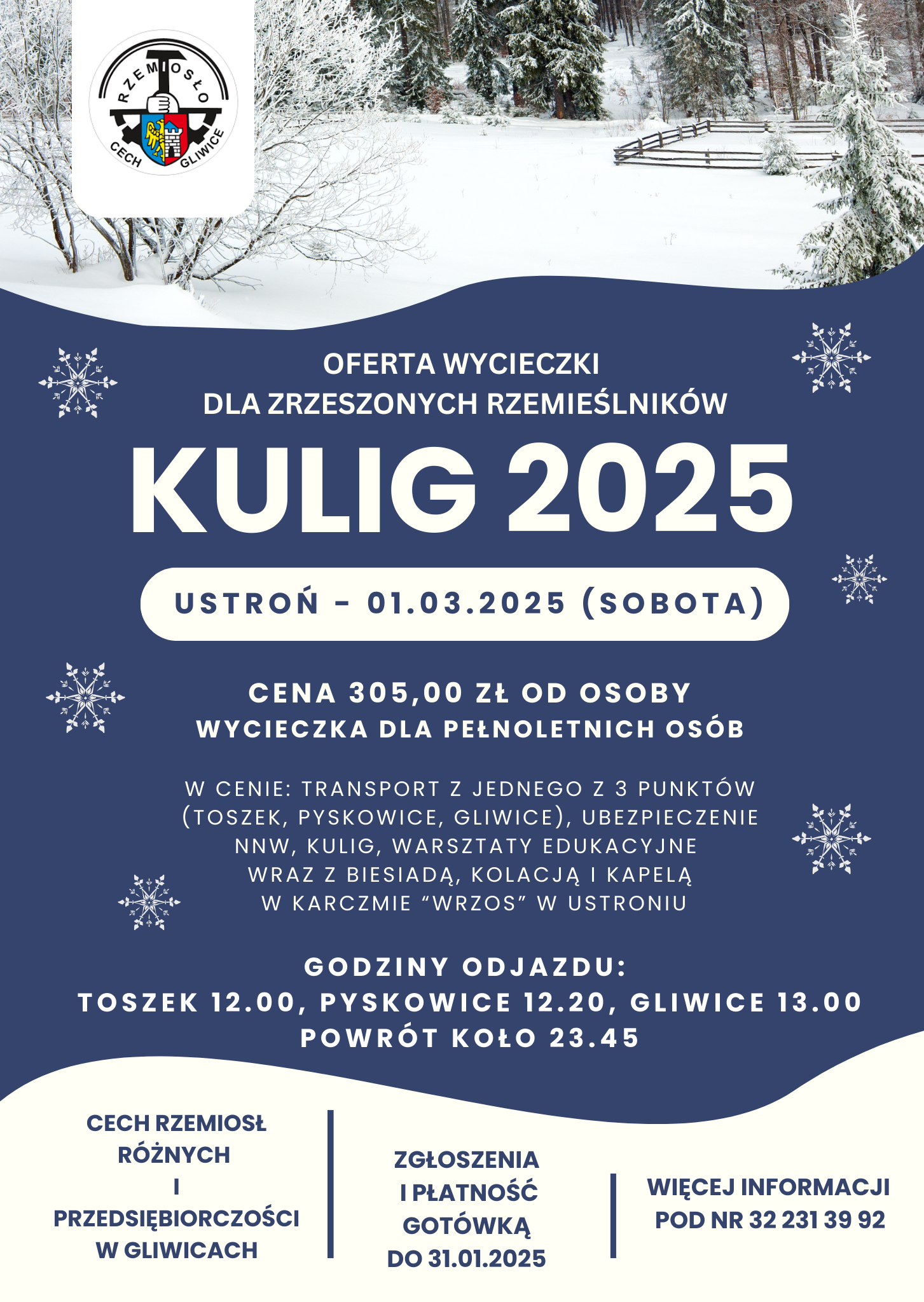 Zmiana terminu KULIG 2025 - 01.03.2025 r.