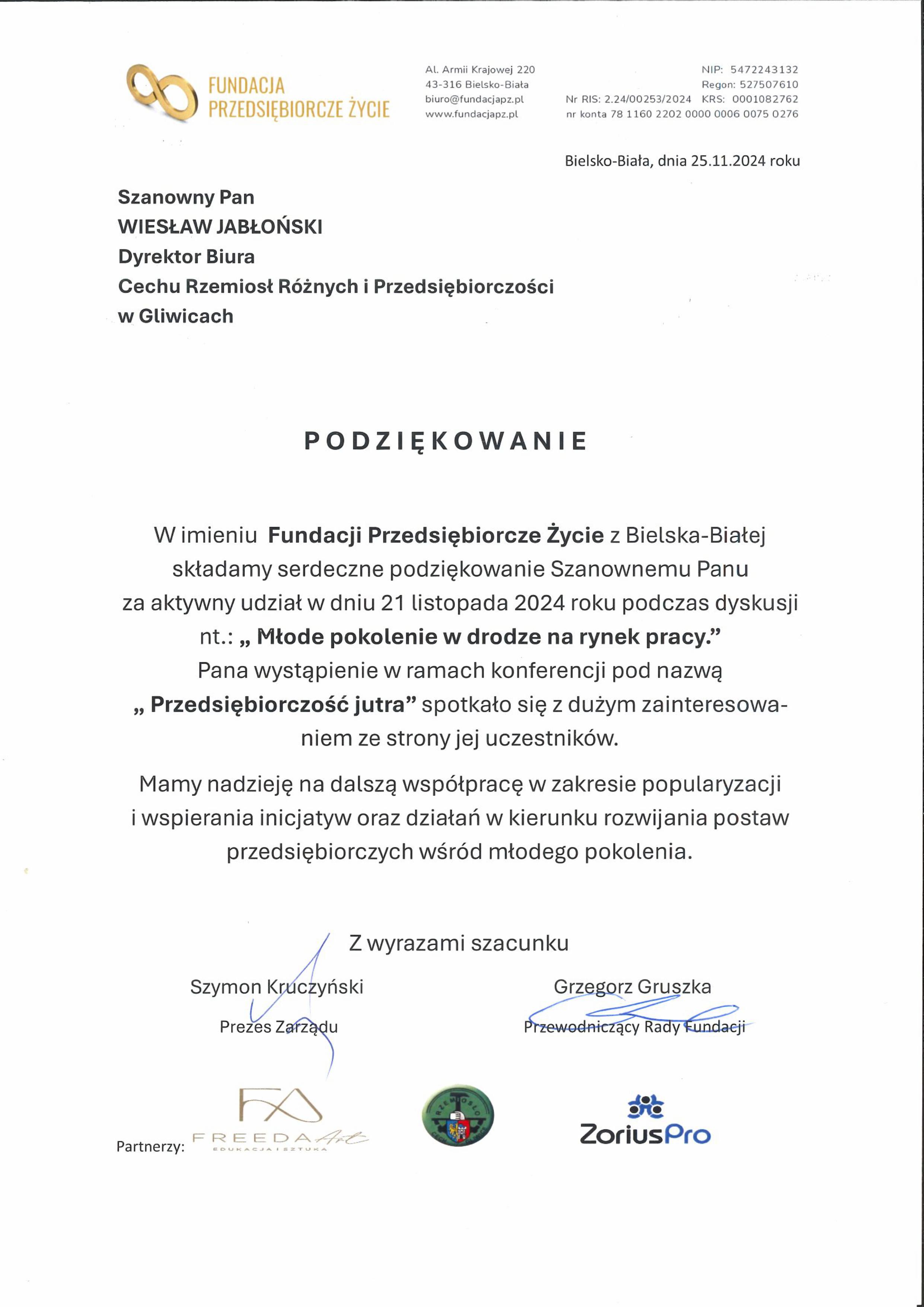 Konferencja "Przedsiębiorczość Jutra"