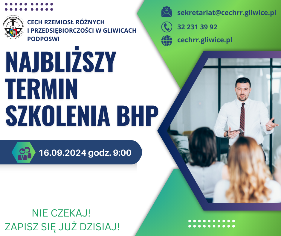 Zapraszamy na kolejne szkolenie BHP