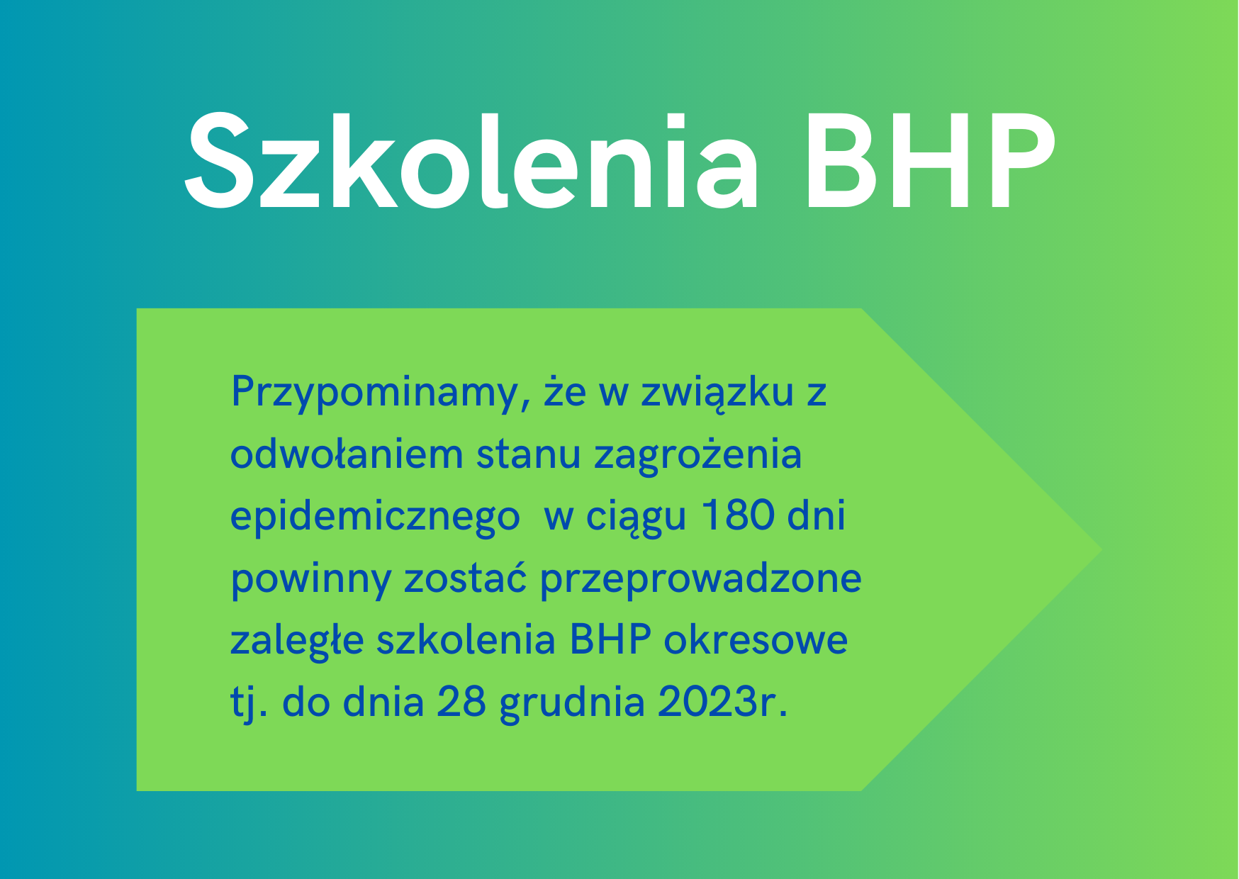 Szkolenia BHP